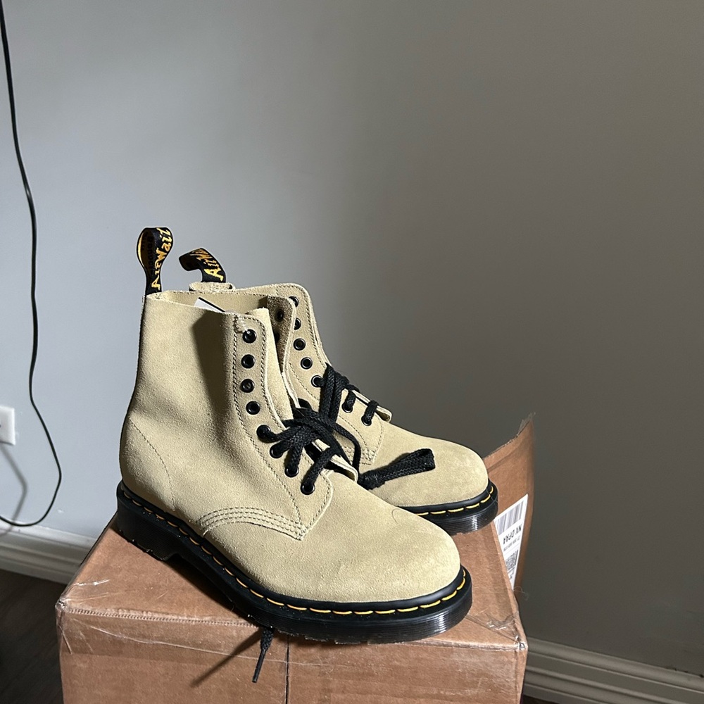 Dr. Martens Tan Leather Boots